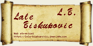 Lale Biskupović vizit kartica